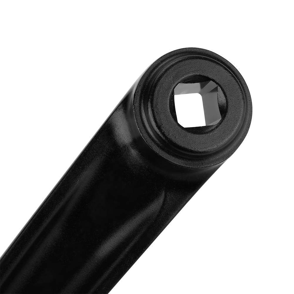Alomejor Ramię korby rowerowej 170 mm ze stopu aluminium lewa ręka korba korba pojedynczy bieg do roweru górskiego