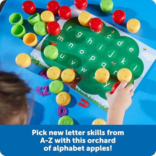 Learning Resources Alphabet Apple Orchard - Early Phonics Manipulatives, ABC Recognition Games, Reading Readiness, Language Development, Preschool Classroom Must Haves, Toddler Montessori Toys - Image 2