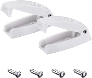 Miady RV Baggage Door Catch -Holds RV Baggage Compartments and Doors Open, Durable Material and Simple Installation- White