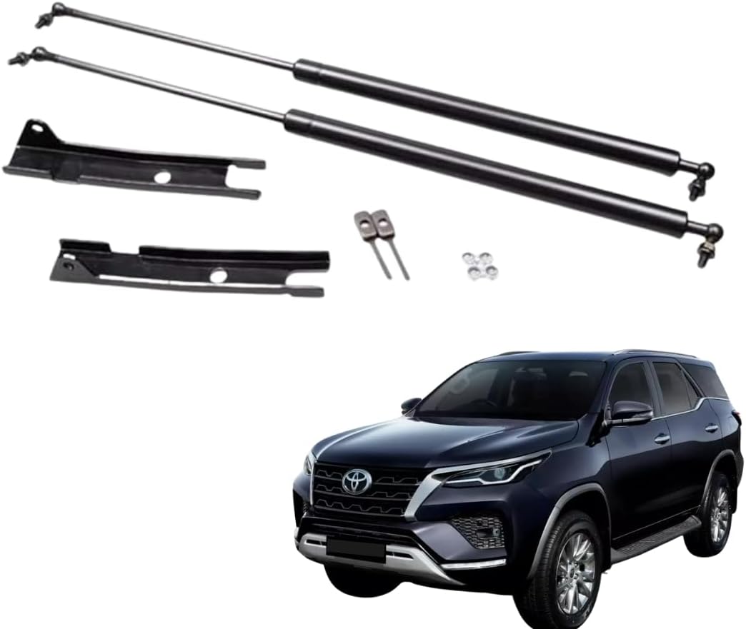 TRX Hood Lift support Hydraulic Struts For Toyota Fortuner Model 2015-2024 | Toyota Fortuner Accessories | Also Compatible with Hilux