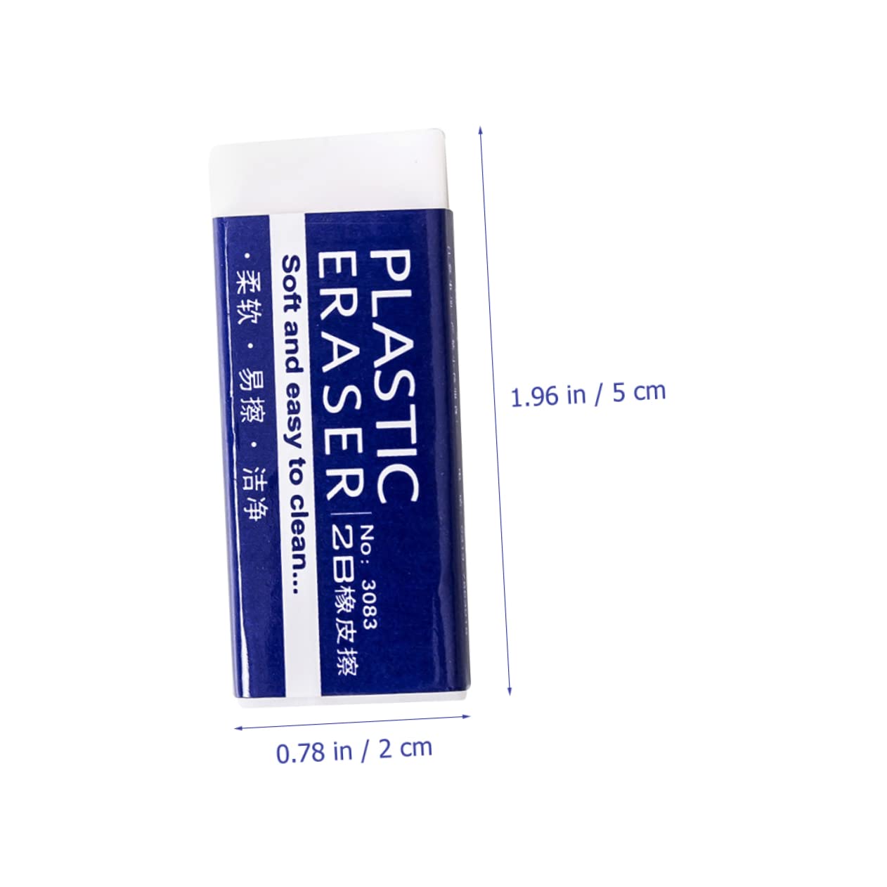 NUOBESTY 2 Ensembles Lot De Gommes Pour Examen Fourniture Scolaire Pratique Gomme Effaçable Facile Pour Étudiants Design Portable Et 30 Pièces * 2