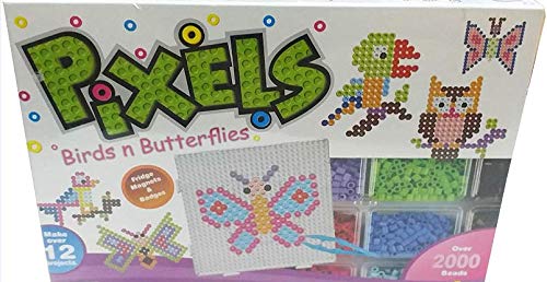 HATELLO Art Box Pixels Plastic Sea Creature Fridge Magnets Badges Making Kit for Kids (Multicolour, Size Large)