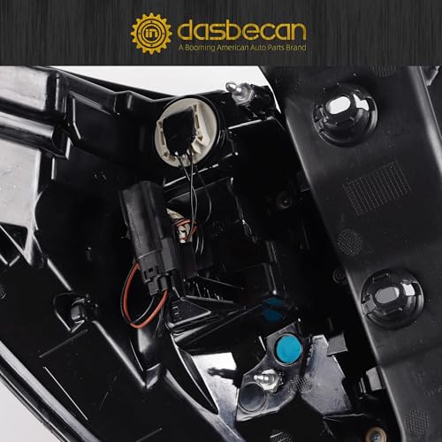 image for Dasbecan Left Driver Side Tail Light Assembly with Bulb Compatible wit