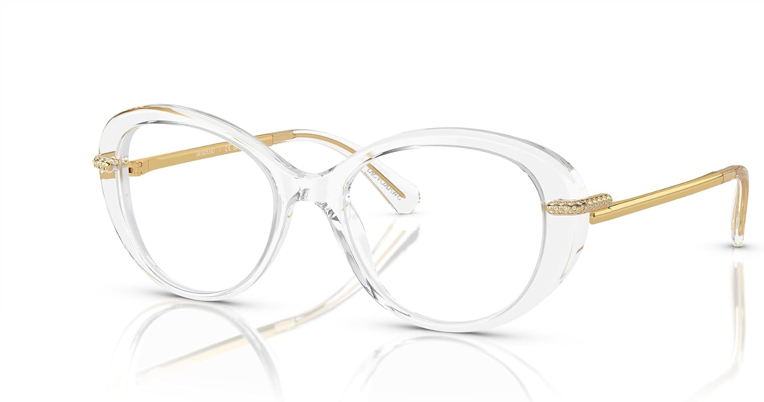 Swarovski womens Sk2001 Oval Prescription Eyewear Frames