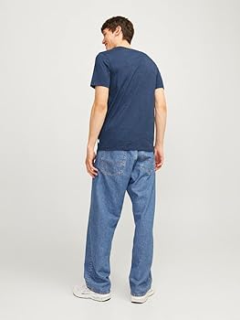 Jack & Jones JJEPAULOS - Camiseta Básica - Dunkelblau/azul Marino