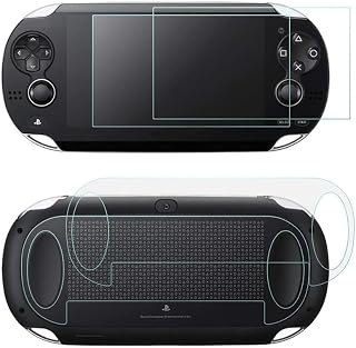 Vita1000 用 前後保護フィルム 液晶保護フィルム Sony PlayStation Vita 1000 専用 ソーニー PS Vita PSV 1000 用 ガラスフィルム 9H高硬度 極薄 防塵 傷を防止 低反射 4枚入り