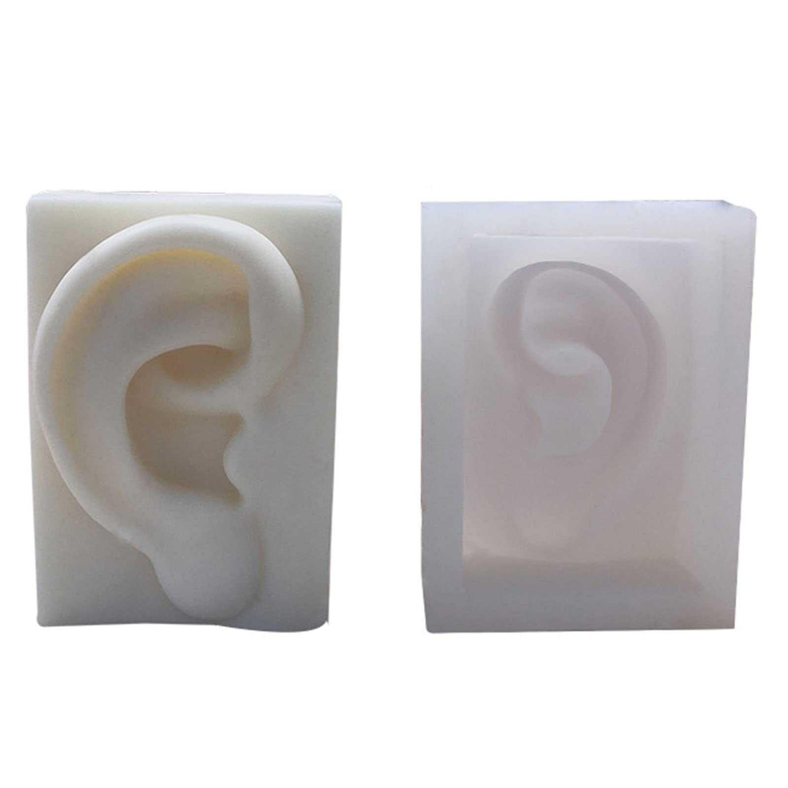 PLCPDM 3D Ear Mouth Eye Nose Professional Mold Silicone Flexible Plaster Wax Soap Making Craft Decorating Tool Silicone Molds for Soap Resin Unique Epoxy Resin Casting for Lover Adults