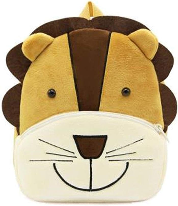 Cute Toddler Backpack Toddler Bag Plush Animal Cartoon Mini Travel Bag for Baby Girl Boy 2-6 Years(Cute Lion)