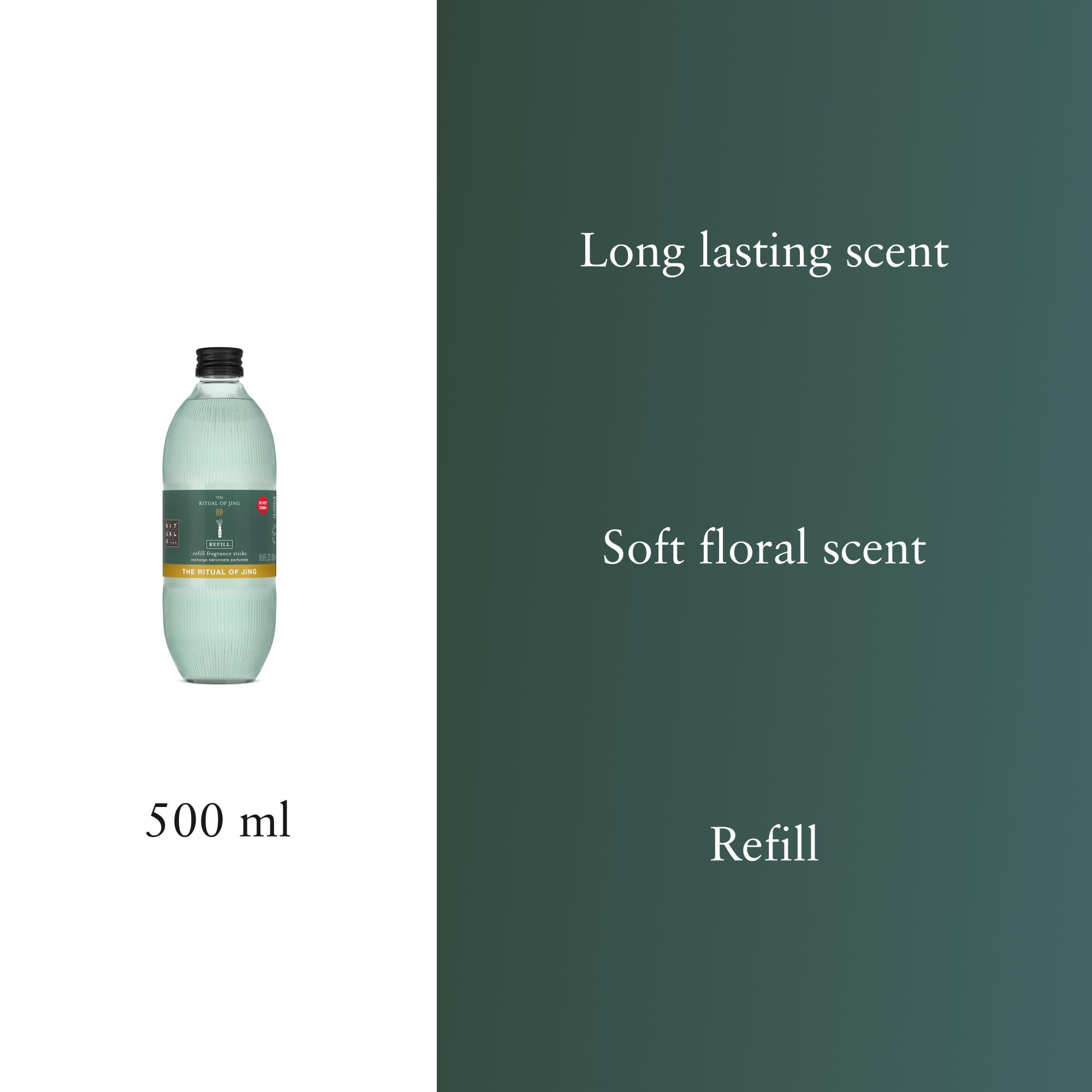 RITUALS The Ritual of Jing Duftstäbchen Refill, Lotusblüte, 500 ml | Langanhaltender Raumduft, Duftstäbchen, Luxus-Diffusor, kontinuierlicher Duft