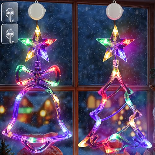 Weihnachtsbeleuchtung Innen 2 Stück 30 LED Weihnachtsdeko Fenster...