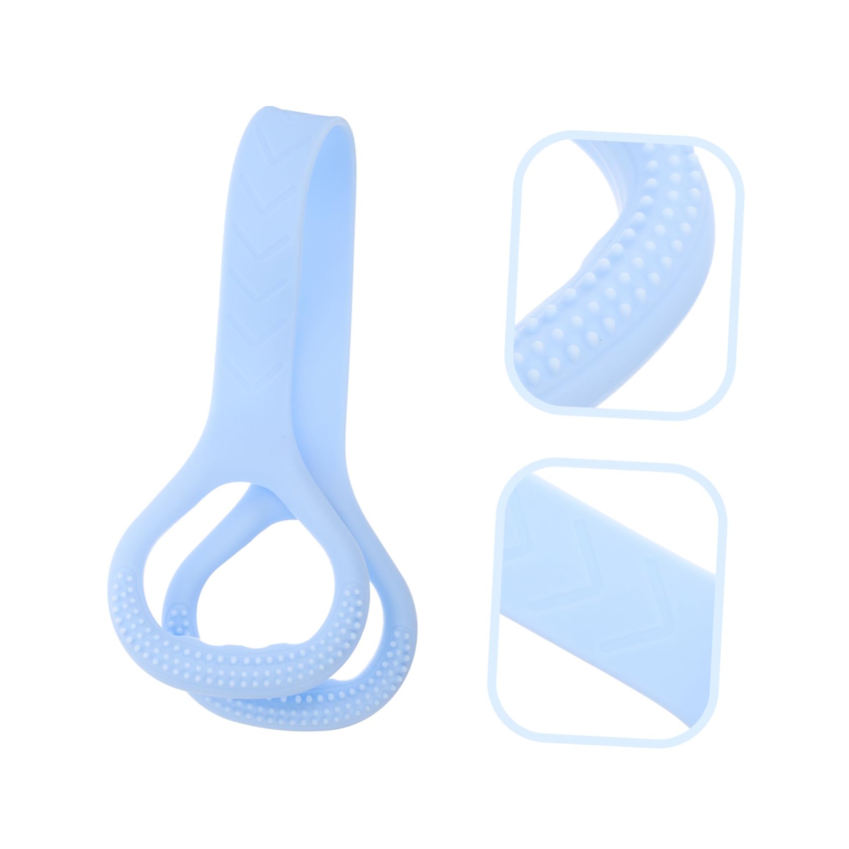 Toyvian Banda elastica di tensione fascia per esercizi bande di resistenza con manici bande di allenamento banda elastica di resistenza al fitness Gel di silice Sky-Blue