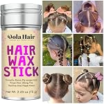 Dolahair Hair Wax Stick - Flyaway Control and Styling Pomade for Kids, Women, and Men - Accessorie Slick Back Hair Brush Kit Hair Bun Maker (Pack of 4) - Image 3