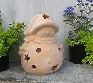 Nikolaus 25 cm hoch, echt Terracotta Terrakotta Garten Deko Elfe Kopf