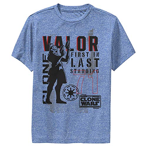 T-shirt Star Wars Clone Wars haut performance garçon bleu S