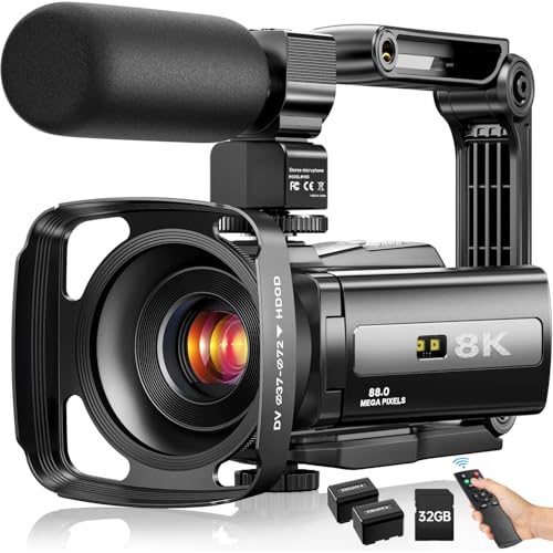 8K Video Camera 88MP UHD...