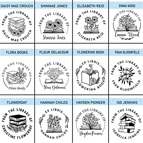 Book Embosser By Stampboss, Custom Made With Your Choice Of Design. From The Library Of, Personalized Gift. Add Gold Foils #TOP4