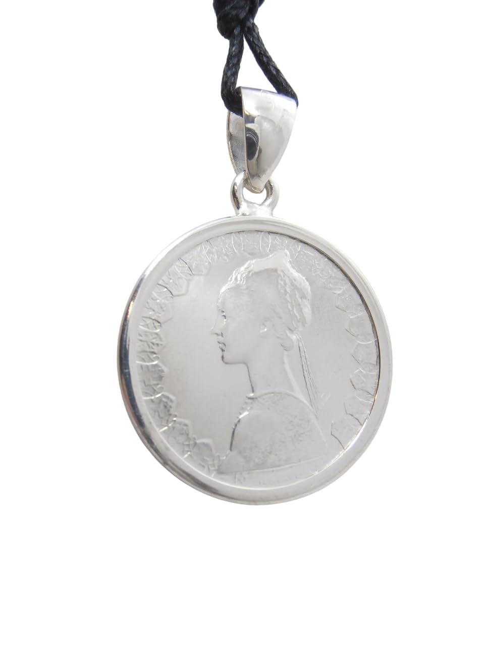 Ciondolo in Argento 925 con 500 Lire d'Argento serie Caravelle - Pendente con Girocollo