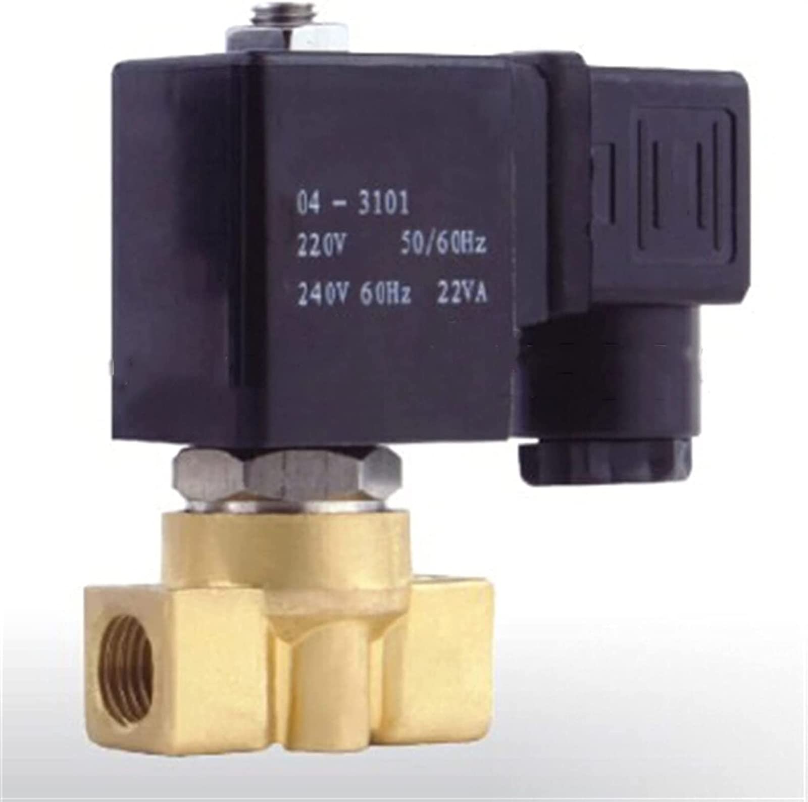 Électrovanne à vapeur 2 voies DC 12V laiton G1/8 orifice 3mm NC