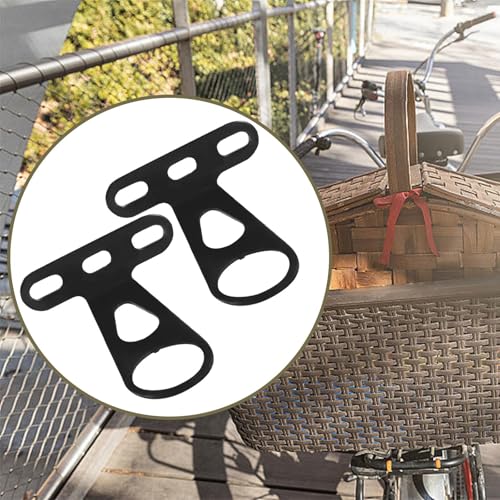 Aosekaa 66060551157963255 2X Bike Front Basket Fixed Holder For Bike Basket Installation Metal Mounting Fixed Brackets thumb #3