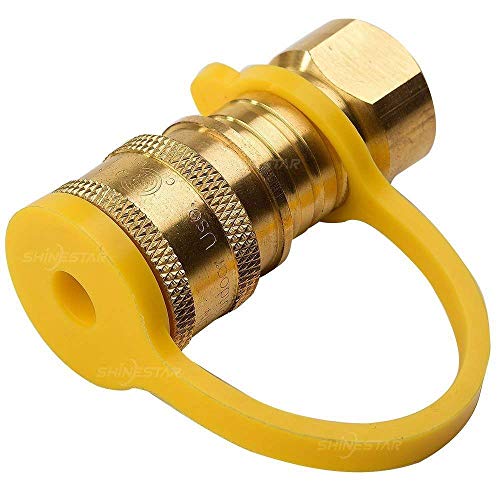 SHINESTAR 36 Feet 3/8 Inch Natural Gas Hose with Quick Connect Fitting