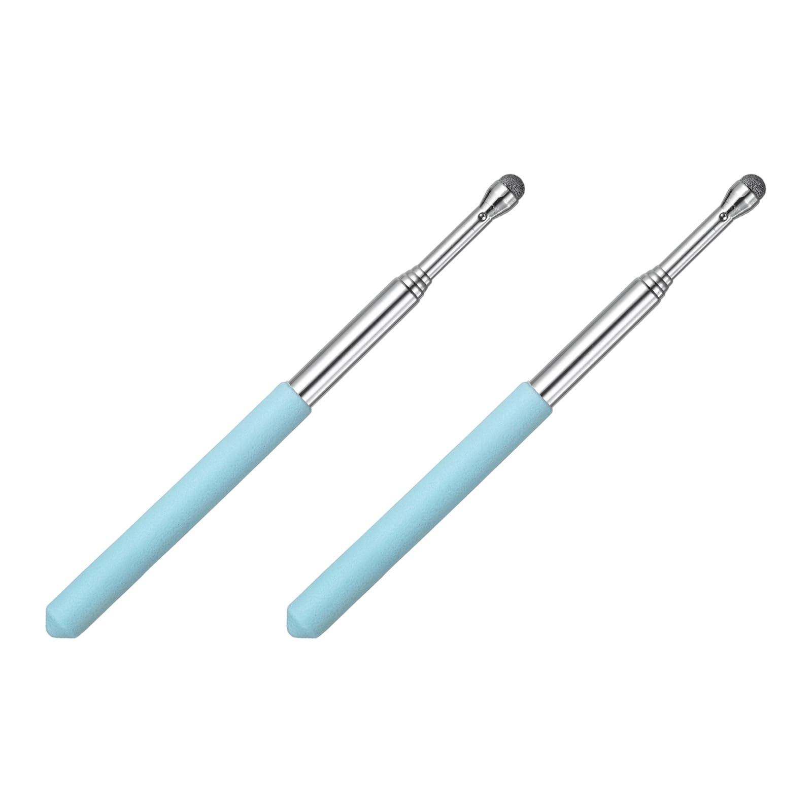 PATIKIL 2 PCS Pointer Finger Stick, Teacher Finger Pointer Stick Retractable Touch Screens Whiteboard Presenters Extendable Telescopic for Classroom Teacher, Blue
