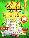 Word Search for Kids Ages 8-12: Children Word Find Puzzle Book with Fun and Challenging Activities for Boys and Girls Ages 8, 9, 10, 11, and 12