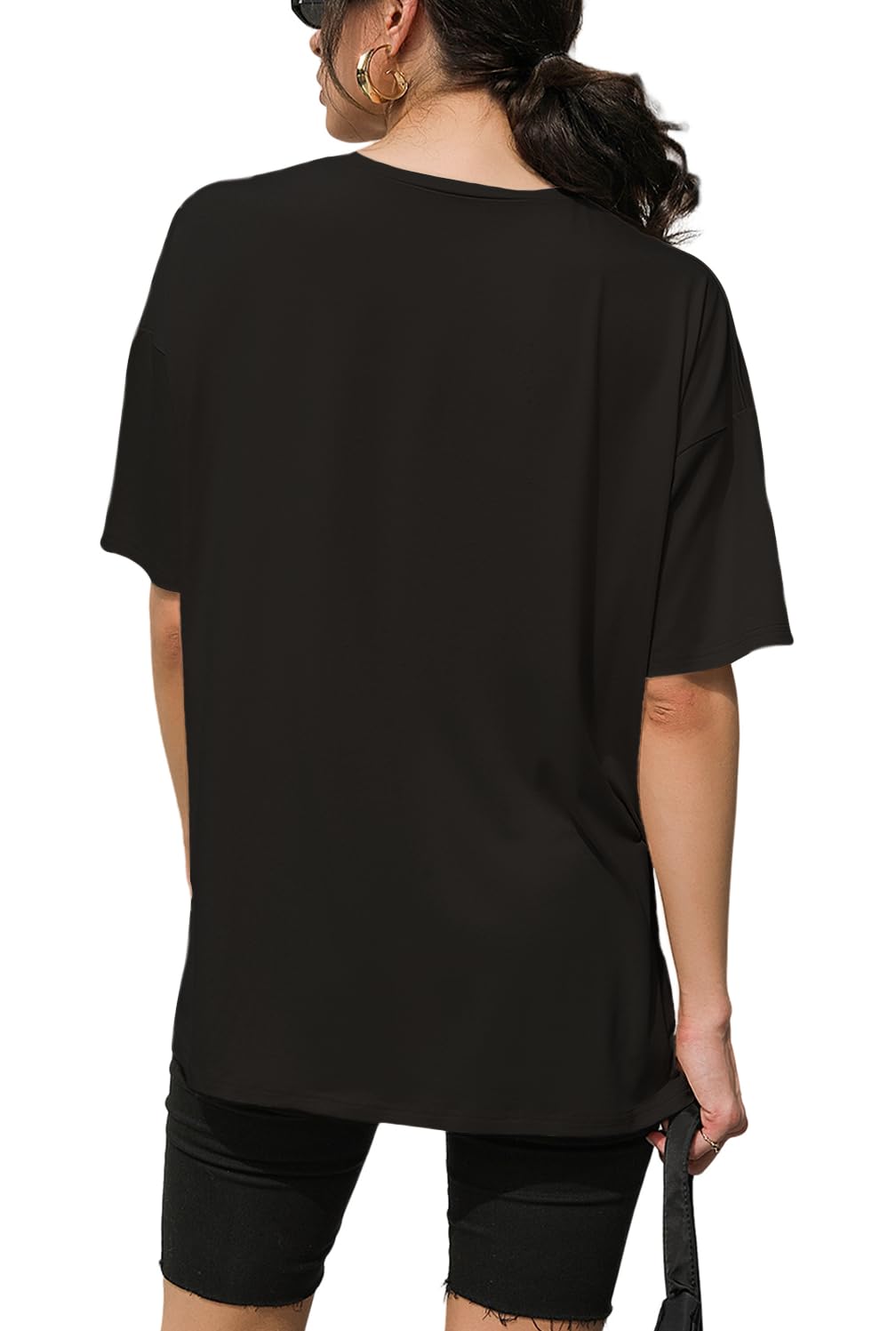 AirMood Maglietta oversize da donna a maniche corte estiva, vestibilità larga, oversize