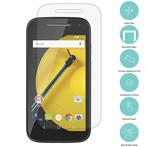Motorola CellPhone Screen Protector, ANiceSeller Premium Tempered Glass Screen Protector For Motorola CellPhones (Motorola E LTE)