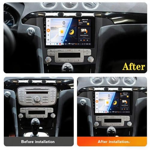 Radio GPS M6 pro2 con Android Auto y Carplay para Ford S-MAX 2
