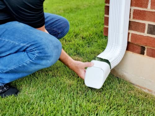 Type-A White Gutter Downspout Extension | GutterGate