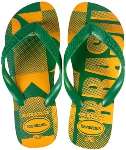 Chinelo Havaianas Masculino Top Vai Brasil Original Verde e Amare...
