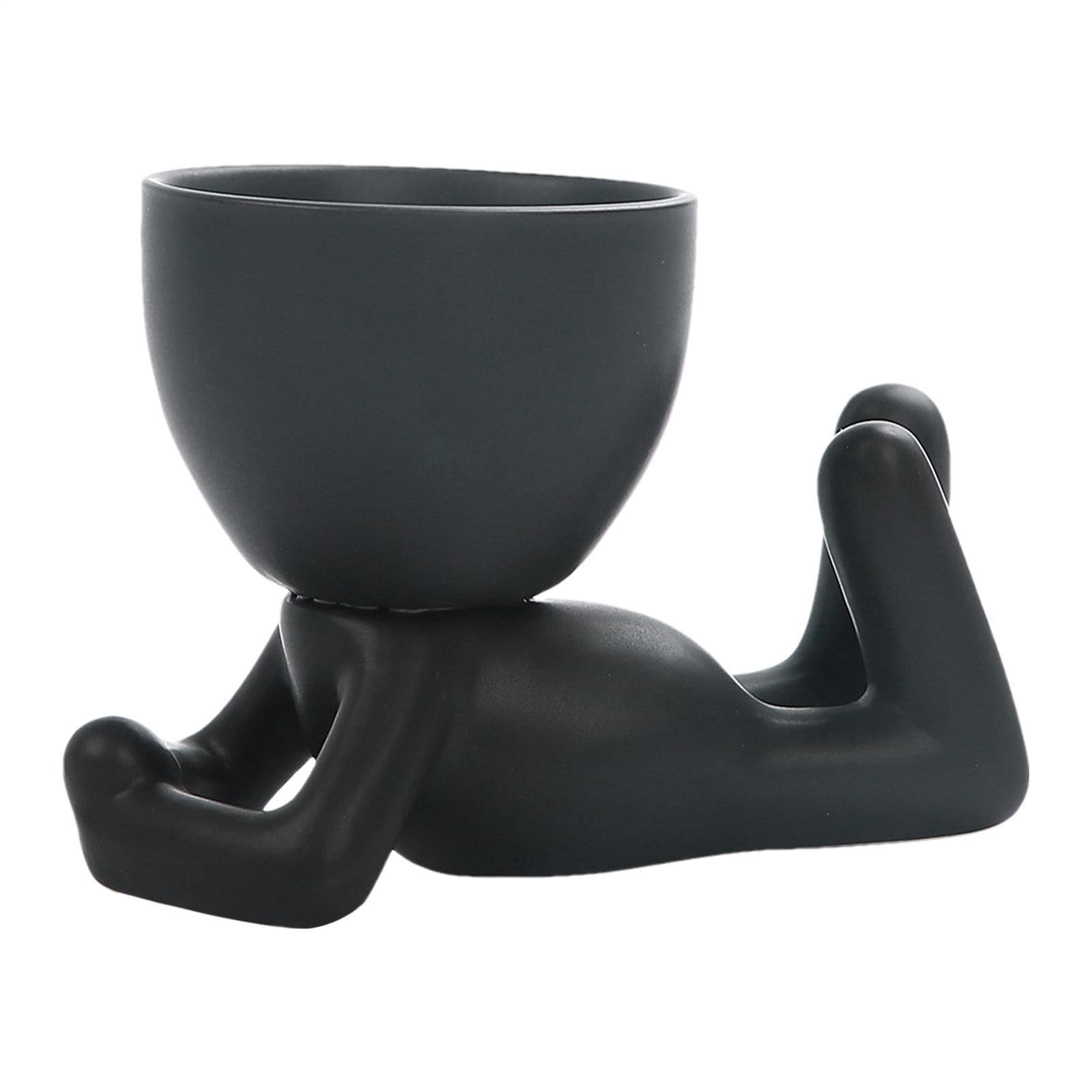 Petits pots en céramique d'intérieur sculptés pour plantes grasses