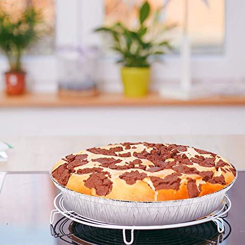 Waytiffer Premium 7-Inch Aluminum Round Foil Pans With Plastic Dome Lids Disposable Aluminum Tin For Roasting Baking Cooking (40) #TOP4