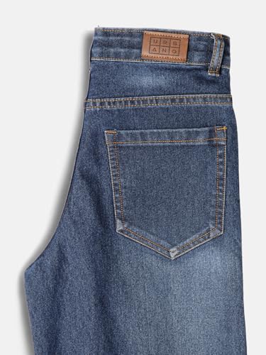Image of Urbano Juniors Boy's Loose Baggy Fit Washed Denim Jeans Stretchable