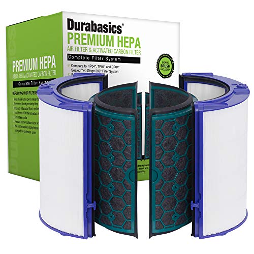 Durabasics HEPA Filter for Dyson TP04 Filter, Dyson HP04 Filter & DP04 - Compatible with Dyson Air Purifier Filter Replacements, Dyson Filter Replacement, Dyson Air Filter & Dyson Fan Filter