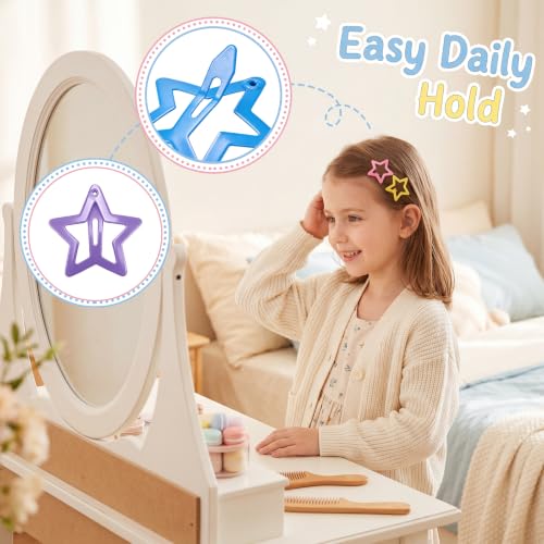 Star Pinzas para Cabello 120 Piezas Multicolor con Caja miniatura 3