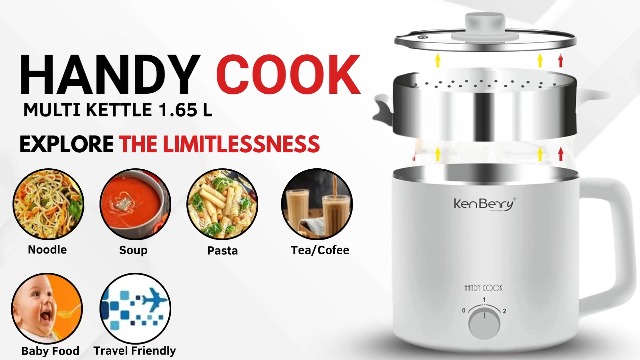 KenBerry Handy Cook Multipurpose Stainless Steel Electric Kettle