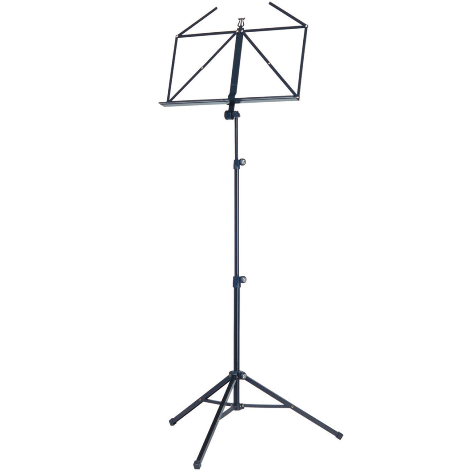 K&M 10065 Notenständer Schwarz mit keepdrum Notenklammer