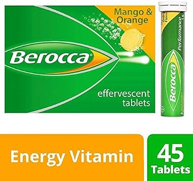 Berocca Orange Effervescent Tablets 45-Count