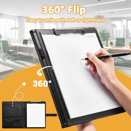 Image of Padfolio Portfolio Clipboard Folder Pacific Mailer Resume Portfolio Folder Legal Document Organizer Legal Pad Holder for Interview School Business Office Conference