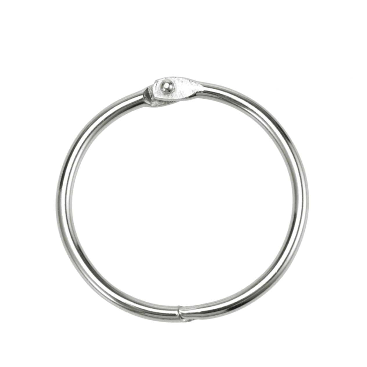 Anelli per Fogli Sciolti in Metallo 100 Pezzi, Argento | Diametro Interno 38mm e Esterno 45mm, Spessore 3, 0mm, per Memo Filing e Sample Holders