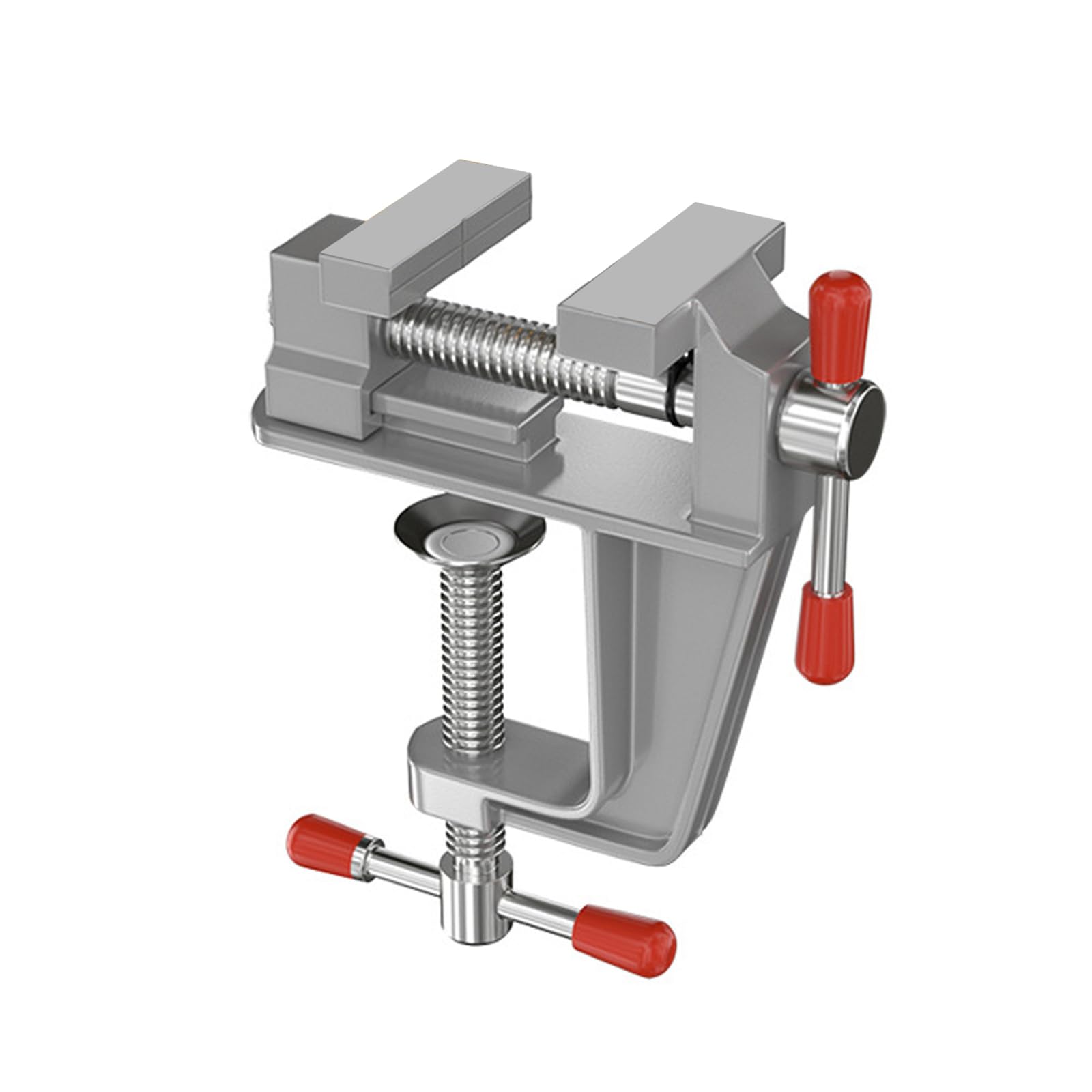 YHAILI Woodwork Table Workbench Screw Vise Clamping Fixed Pliers Milling Clamping Press Table Top Tightening Clamp Hand Tool