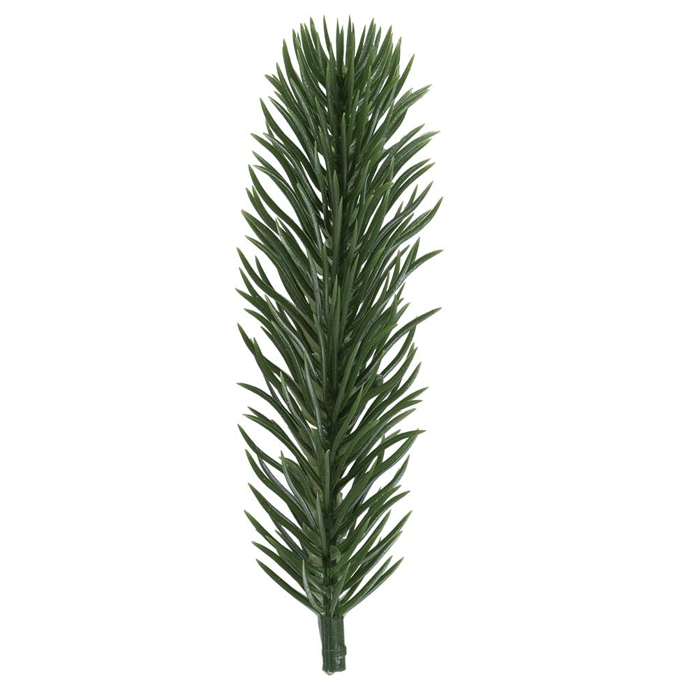 Ideen mit Herz Decorative Fir Branches, Green, 12 cm Long, Pack of 15, Artificial Fir Branches, Advent Wreath Decoration, Fir Green