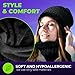 S SWIRLLINE Bluetooth Beanie Wireless Hat with Scarf – Headphone Beanie Hat with Bluetooth - Wireless Beanie Bluetooth Hat for Women Men Teens - Warm Knitted Fleece Music Hat - Gorros con Bluetooth