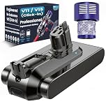 Ecovoltix V11 Batteria per Dyson V11 V15, compatibile con V11Extra Absolute Animal Outsize V15 SV15 SV16 970425-01 (non per modelli a vite)