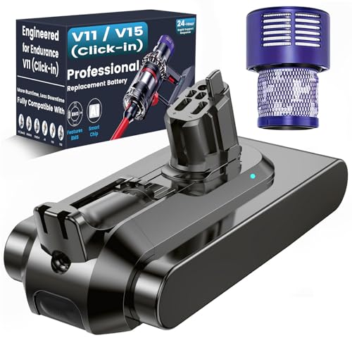 Ecovoltix V11 Akku für V11 V15 Akku Kompatibel mit V11Extra Absolute Animal Outsize V15 SV15 SV16 970425-01