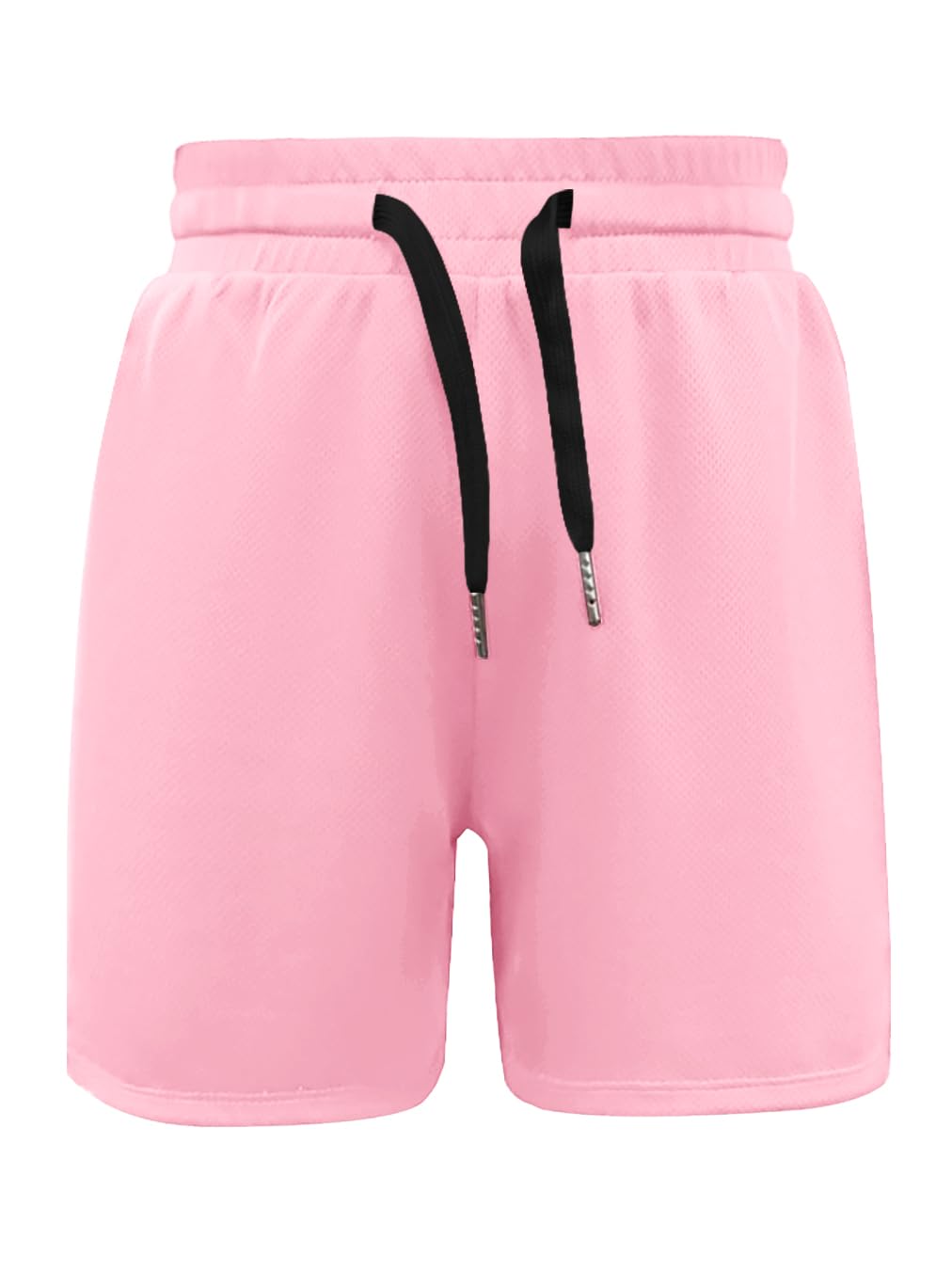 Haloumoning Pantalones cortos de verano para niño, pantalones cortos de deporte para niños, monocolor, secado rápido, ligeros, abertura lateral, pantalones de baloncesto con cintura elástica - 1