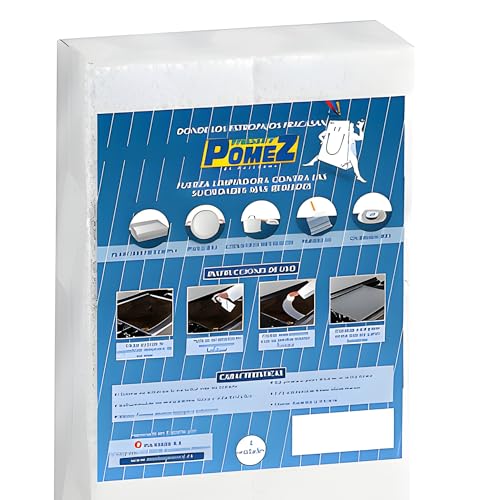 Bricoloco Piedra pómez Blanca Especial Limpieza de planchas de Cocina. Elimina Grasa y Suciedad difícil en Las cocinas. Origen Natural sin aditivos químicos (Pack 12 uds.)