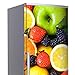 MEGADECOR Vinilo Adhesivo Decorativo para Nevera con Diseño de Frutas, Varias Medidas...