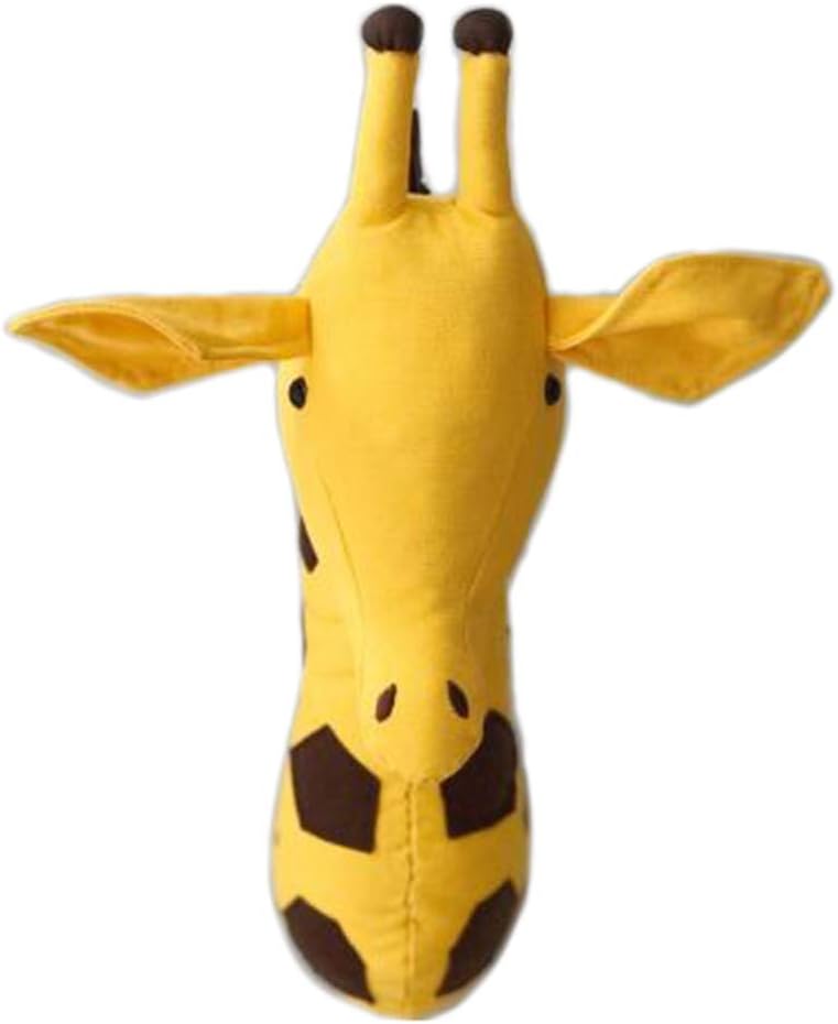 NEXAVKPR Jungle Forest Giraffe Stuffed Animals Wall Mount Giraffe Decoration Girls Room Decor Doll Head Hanging Bi Room Decor